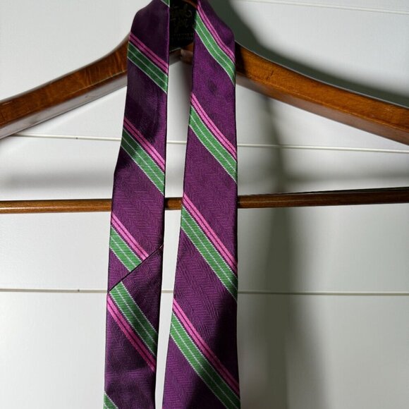 Brooks Brothers - "346" Pure Silk Striped Tie - Picture 4 of 6